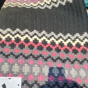 Patterned Pet Blanket - Black, Pink, Gray